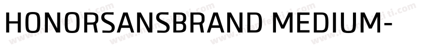 HONORSANSBRAND MEDIUM字体转换
